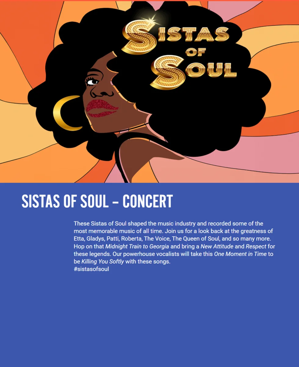Sistas of Soul concert artwork